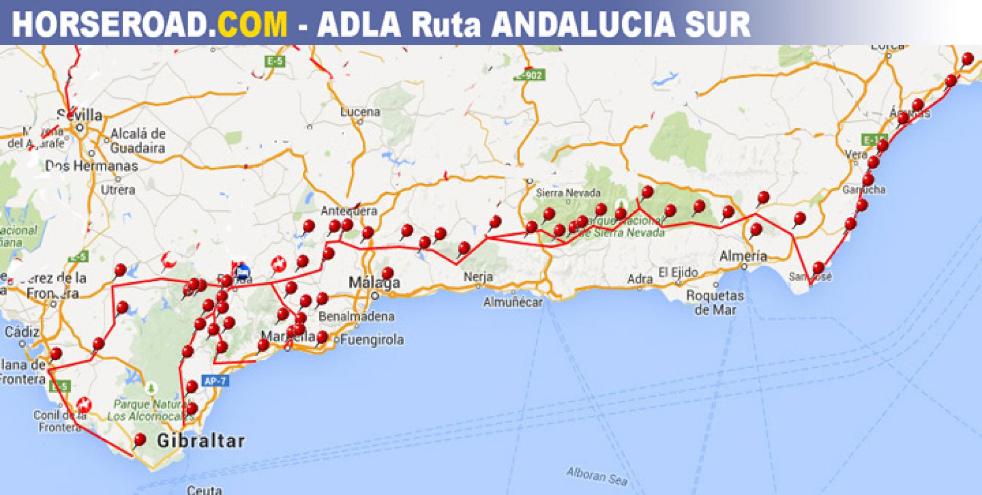 Ruta ADLA Andalucia Sur HORSEROAD